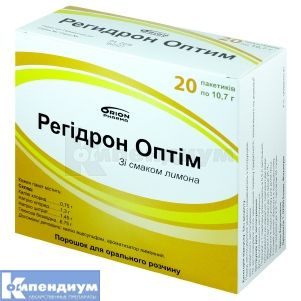 Регидрон Оптим порошок для орального раствора, пакет, 10.7 г, № 20; Orion Corporation