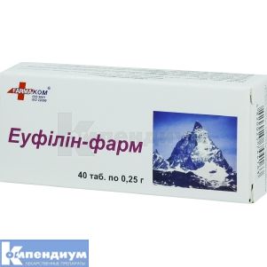 ЭУФИЛЛИН-ФАРМ таблетки, 0,25 г, № 40; Здоровье