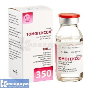 Томогексол® раствор для инъекций, 350 мг йода/мл, флакон, 100 мл, № 1; Фармак
