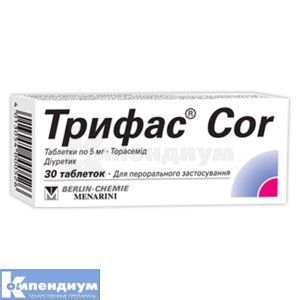 Трифас® Cor таблетки, 5 мг, № 30; Menarini International Operations Luxemburg S.A.