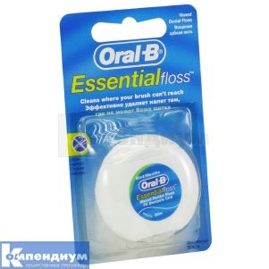 ЗУБНЫЕ НИТКИ И ТЕСЬМА торговой марки "ORAL-B" 50 м, essential floss, essential floss; Procter & Gamble