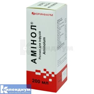 Аминол® раствор для инфузий, бутылка, 200 мл, № 1; Юрия-Фарм