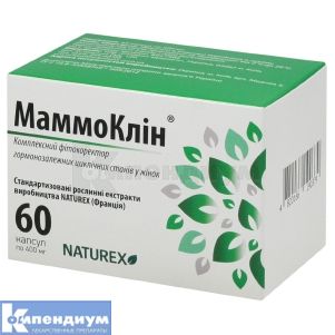 Маммоклин капсулы, 400 мг, № 60; Элемент здоровья