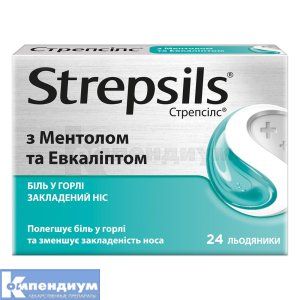 Стрепсилс с ментолом и эвкалиптом (Strepsils<sup>&reg;</sup> menthol and eucalyptus)