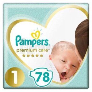 ПІДГУЗНИКИ ДИТЯЧІ PAMPERS PREMIUM CARE newborn (3 кг), № 78; undefined