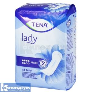 ПРОКЛАДКИ УРОЛОГІЧНІ TENA LADY MAXI № 6; SCA Hygiene Products