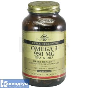 ПОТРІЙНА ОМЕГА-3 950 мг ЕПК та ДГК