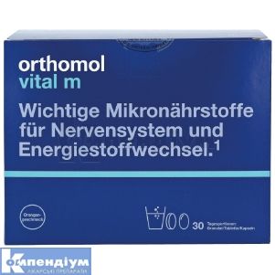 ОРТОМОЛ ВІТАЛ М флакон+капсули, 30 днів, 30 днів, № 1; Orthomol pharmazeutische Vertriebs GmbH