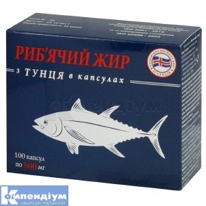 Риб'Ячий жир з тунця капсули, 500 мг, блістер, № 100; Гармонія