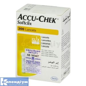 Ланцети Акку-Чек® Софтклікс № 200; Roche Diabetes Care GmbH