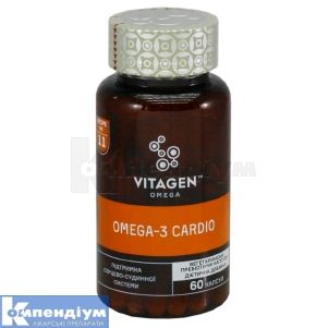 VITAGEN OMEGA-3 CARDIO капсули, № 60; Ананта Медікеар Лімітед