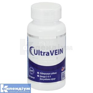 ДОБАВКА ДІЄТИЧНА "UltraVEIN" капсули, № 30; Alfa Vitamins Laboratories. Inc
