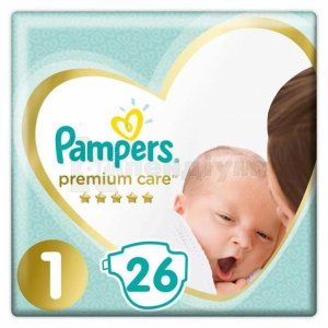 ПІДГУЗНИКИ ДИТЯЧІ PAMPERS PREMIUM CARE newborn (2-5 кг), № 26; undefined