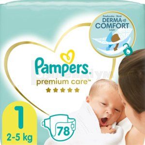 ПІДГУЗНИКИ ДИТЯЧІ PAMPERS PREMIUM CARE newborn (2-5 кг), № 78; undefined