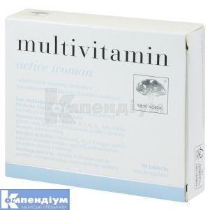 MULTIVITAMIN ACTIVE WOMAN таблетки, № 90; New Nordic Healthbrands AB