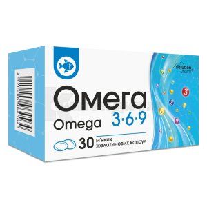 ОМЕГА-3-6-9 капсулы 1000 мг 1.4 г тм Solution Pharm №30 - цены в