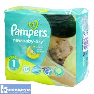 Подгузники Памперс нью беби (Diapers Pampers new baby)