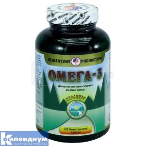 Омега-3 капсулы, № 120; Healthyway Production