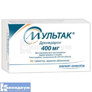 Мультак® таблетки, покрытые оболочкой, 400 мг, № 60; Sanofi