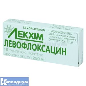 Левофлоксацин таблетки, покрытые оболочкой, 250 мг, № 10; Технолог