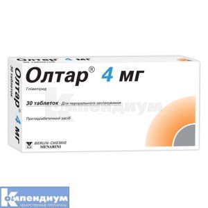 Олтар® 4 мг таблетки, 4 мг, блистер, № 30; Menarini Group