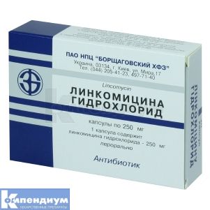 Линкомицина гидрохлорид (Lincomycini hydrochloridum)