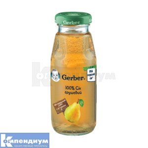 Сок грушевый Гербер (Gerber pear juice)
