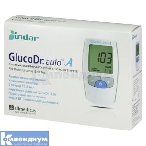 Система для определения уровня глюкозы в крови GlucoDr auto AGM 4000