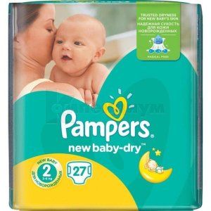 ПОДГУЗНИКИ ДЕТСКИЕ PAMPERS NEW BABY-DRY mini, № 27; Procter & Gamble