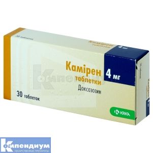 Камирен таблетки, 4 мг, блистер, № 30; KRKA d.d. Novo Mesto