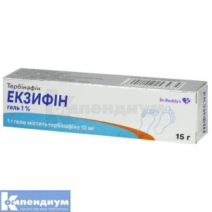 Экзифин® гель, 1 %, туба, 15 г, № 1; Dr. Reddy's Laboratories Ltd
