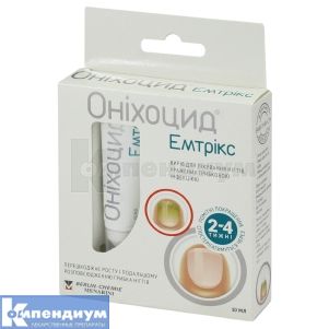 Онихоцид® Эмтрикс раствор для ногтей, 10 мл, № 1; Moberg Pharma AB