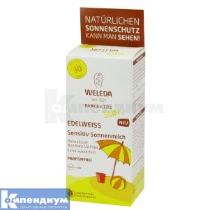 Эдельвейс солнцезащитное молочко для чувствительной кожи (Edelweiss sunscreen milk for sensitive skin)