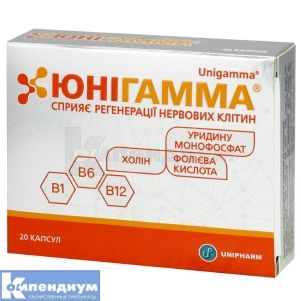Юнигамма® капсулы, № 20; Unipharm, Inc.