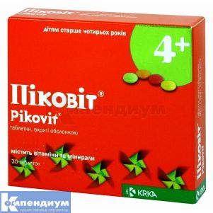 Пиковит® таблетки, покрытые оболочкой, № 30; KRKA d.d. Novo Mesto