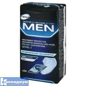 Прокладки урологические Tena Men level 1, № 24; SCA Hygiene Products