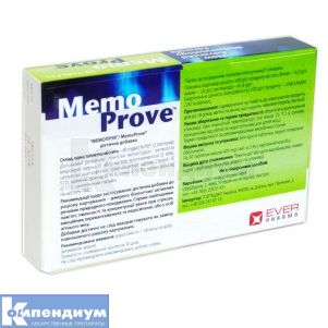 Мемопрув таблетки, покрытые пленочной оболочкой, № 30; EVER Neuro Pharma