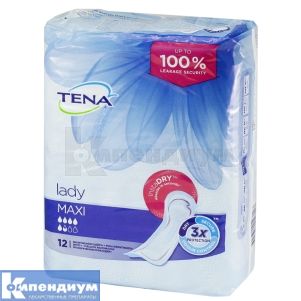 Прокладки урологические Тена леди макси (Urological pads Tena lady maxi)