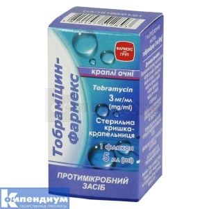 Тобрамицин-Фармекс капли глазные, 3 мг/мл, флакон, 5 мл, № 1; Здоровье