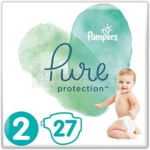 ПОДГУЗНИКИ ДЕТСКИЕ PAMPERS PURE PROTECTION mini (4-8 кг), № 27; Procter & Gamble
