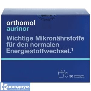 ОРТОМОЛ АУРИНОР 30 дней, 30 дней, № 1; Orthomol pharmazeutische Vertriebs GmbH