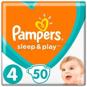 ПОДГУЗНИКИ ДЕТСКИЕ PAMPERS SLEEP & PLAY maxi (9-14 кг), № 50; Procter and Gamble Operations Polska