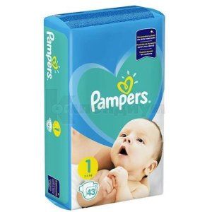 ПОДГУЗНИКИ ДЕТСКИЕ PAMPERS NEW BABY-DRY mini, № 43; Procter & Gamble