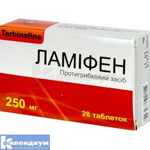 Ламифен таблетки, 250 мг, блистер, № 28; Фитофарм