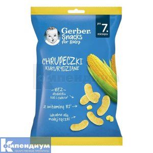 Гербер снеки кукурузные для детей (Gerber corn snacks for children)