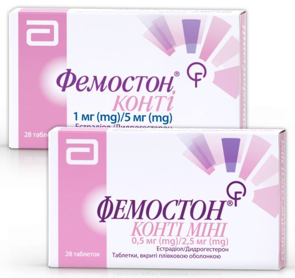 Фемостон<sup>&reg;</sup> Конти/Фемостон<sup>&reg;</sup> Конти Мини (Femoston<sup>&reg;</sup> Conti/ Femoston<sup>&reg;</sup> Conti Mini)