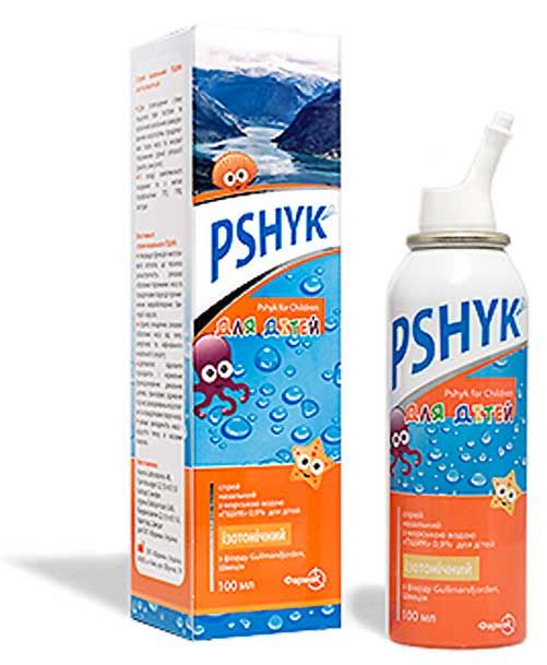 СПРЕЙ НАЗАЛЬНЫЙ С МОРСКОЙ ВОДОЙ "ПШИК" 0,9% ДЛЯ ДЕТЕЙ (PSHYK FOR CHILDREN 0,9% SEAWATER NASAL SPRAY)