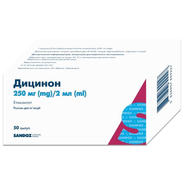 Дицинон (раствор для инъекций) (Dicynone (solution for injection))