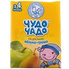 Сік яблучно-грушевий з м'якоттю та цукром гомогенізований стерилізований тм "Чудо-Чадо" для дітей з 3 місяців