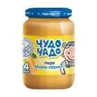 Пюре из яблок и абрикосов с сахаром гомогенизированное стерилизованное тм "Чудо-Чадо"